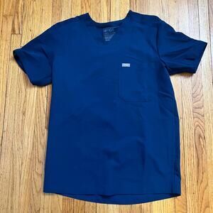 Figs Shirt Mens XS Chisec Three Pocket Scrub Top TM3000 FLAWED